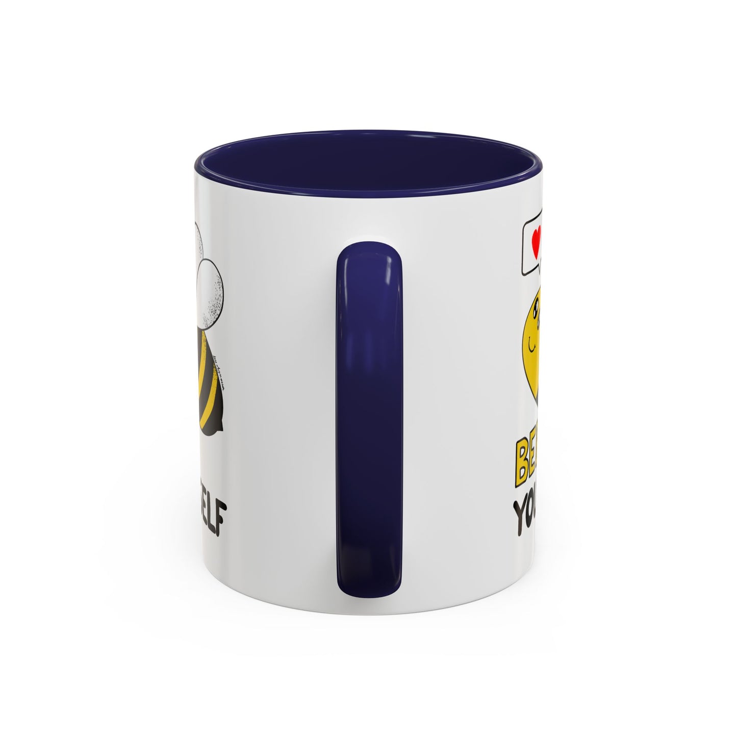 Bee Yourself Cute Kawaii Coffee Mug — 11/15oz Accent Mug, Adorable Bee Gift