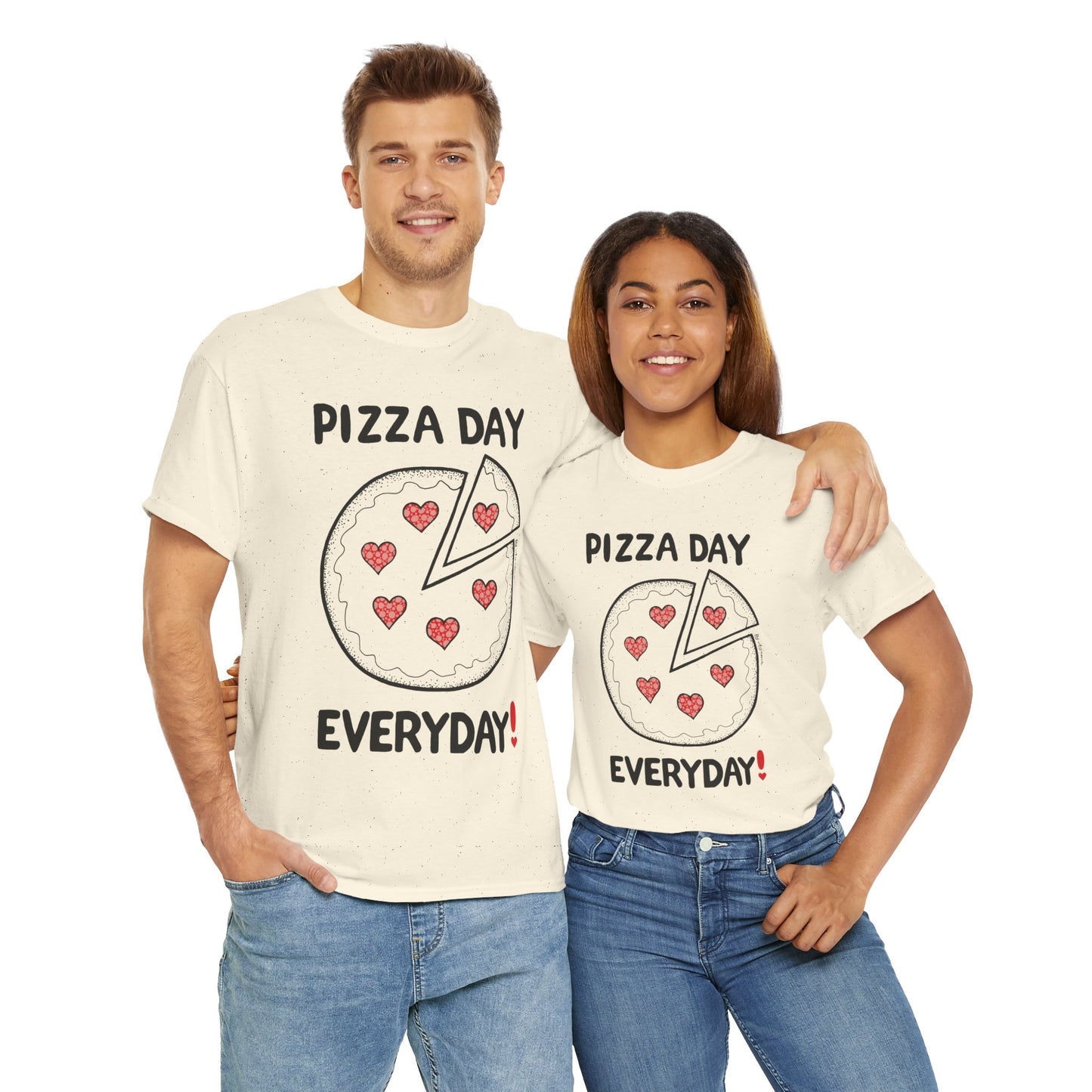 Pizza Day Everyday Unisex Heavy Cotton Tee