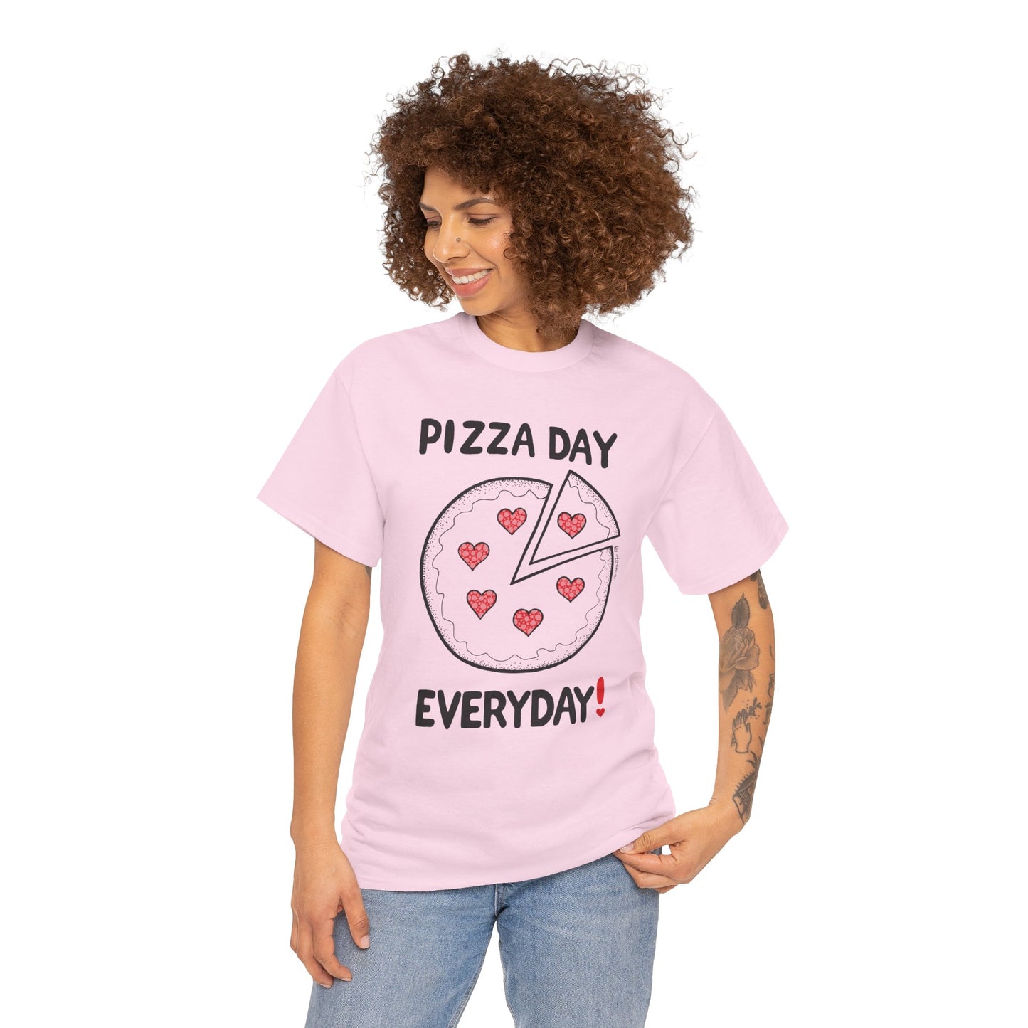 Pizza Day Everyday Unisex Heavy Cotton Tee