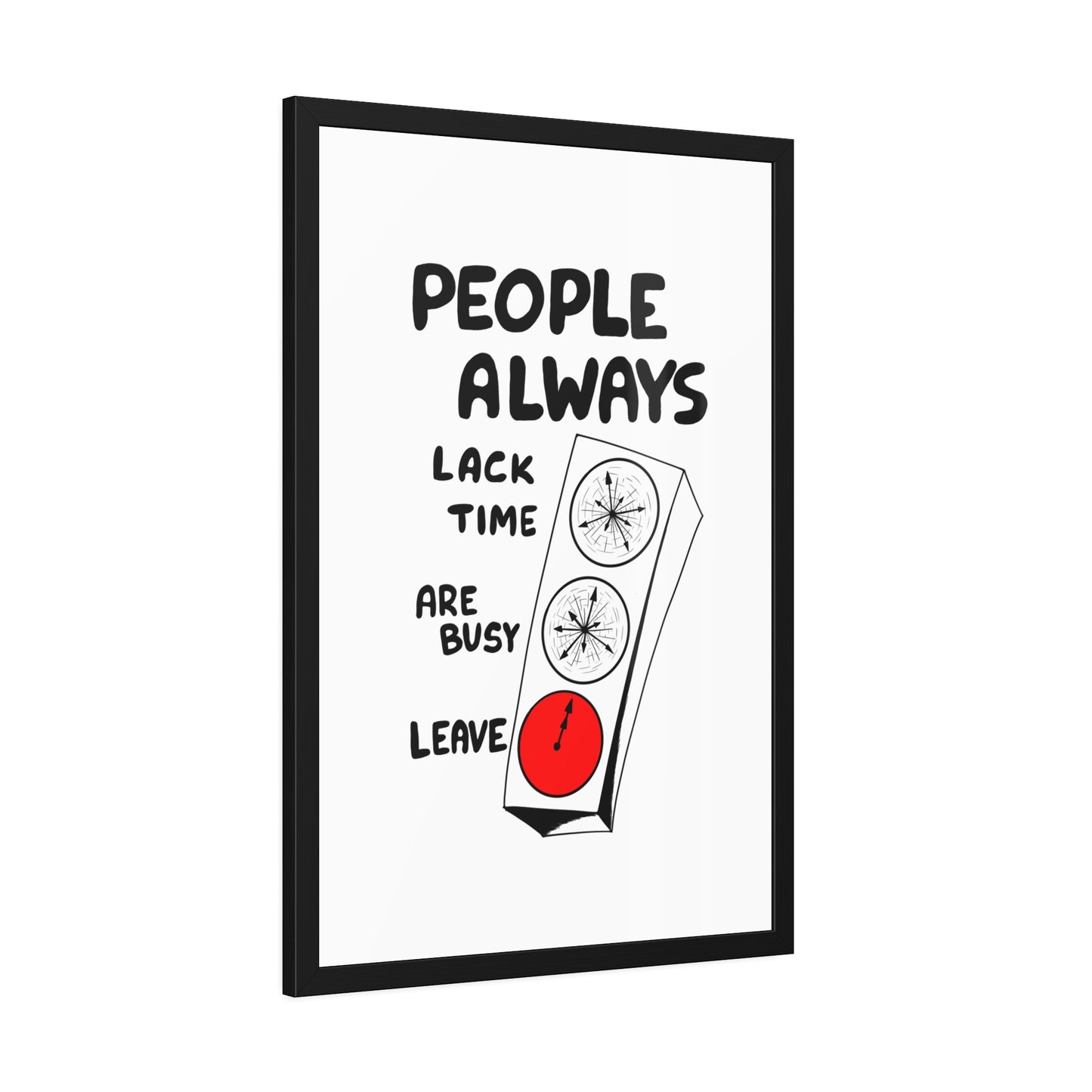 Poster Print - People Always Leave, Digital Drawing Art