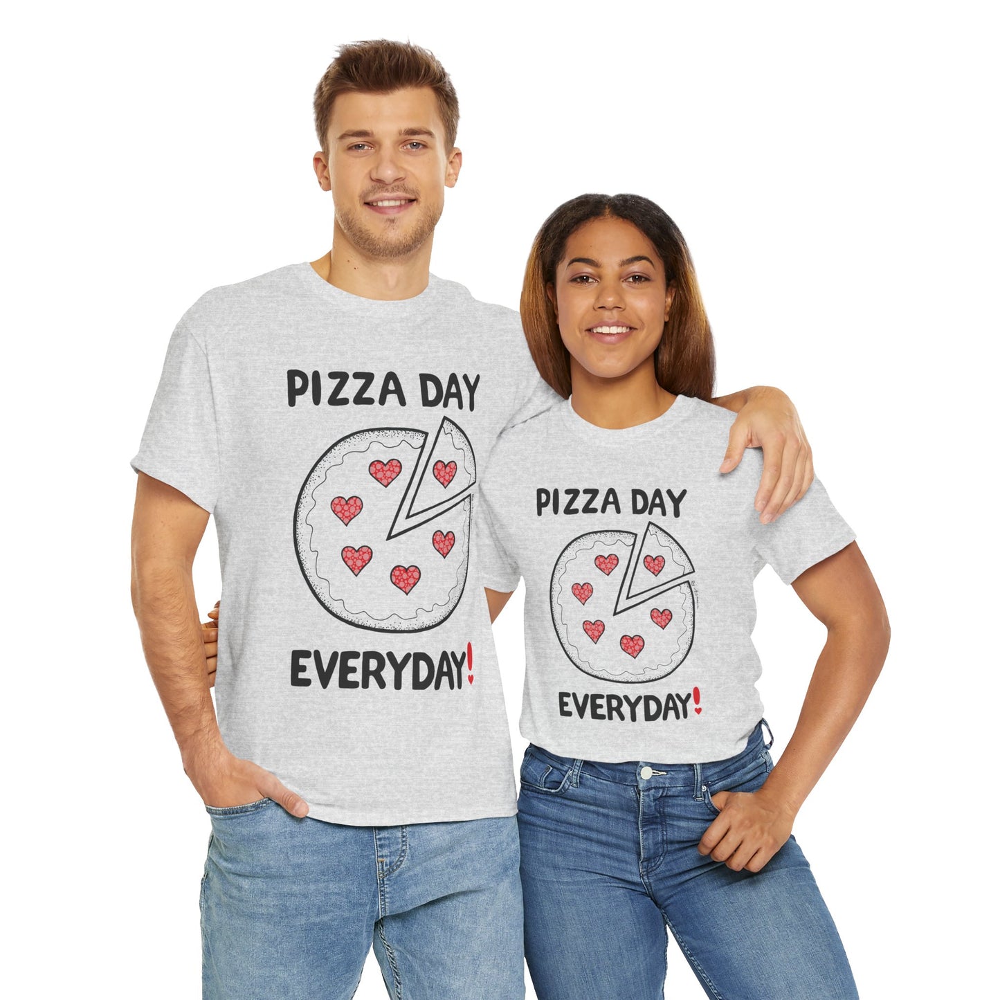 Pizza Day Everyday Unisex Heavy Cotton Tee