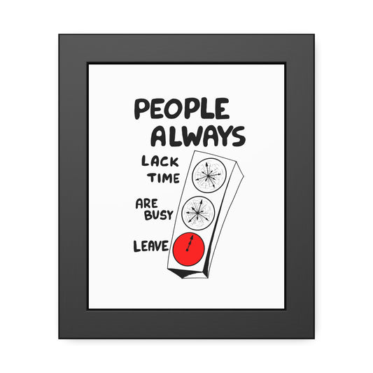 Poster Print - People Always Leave, Digital Drawing Art