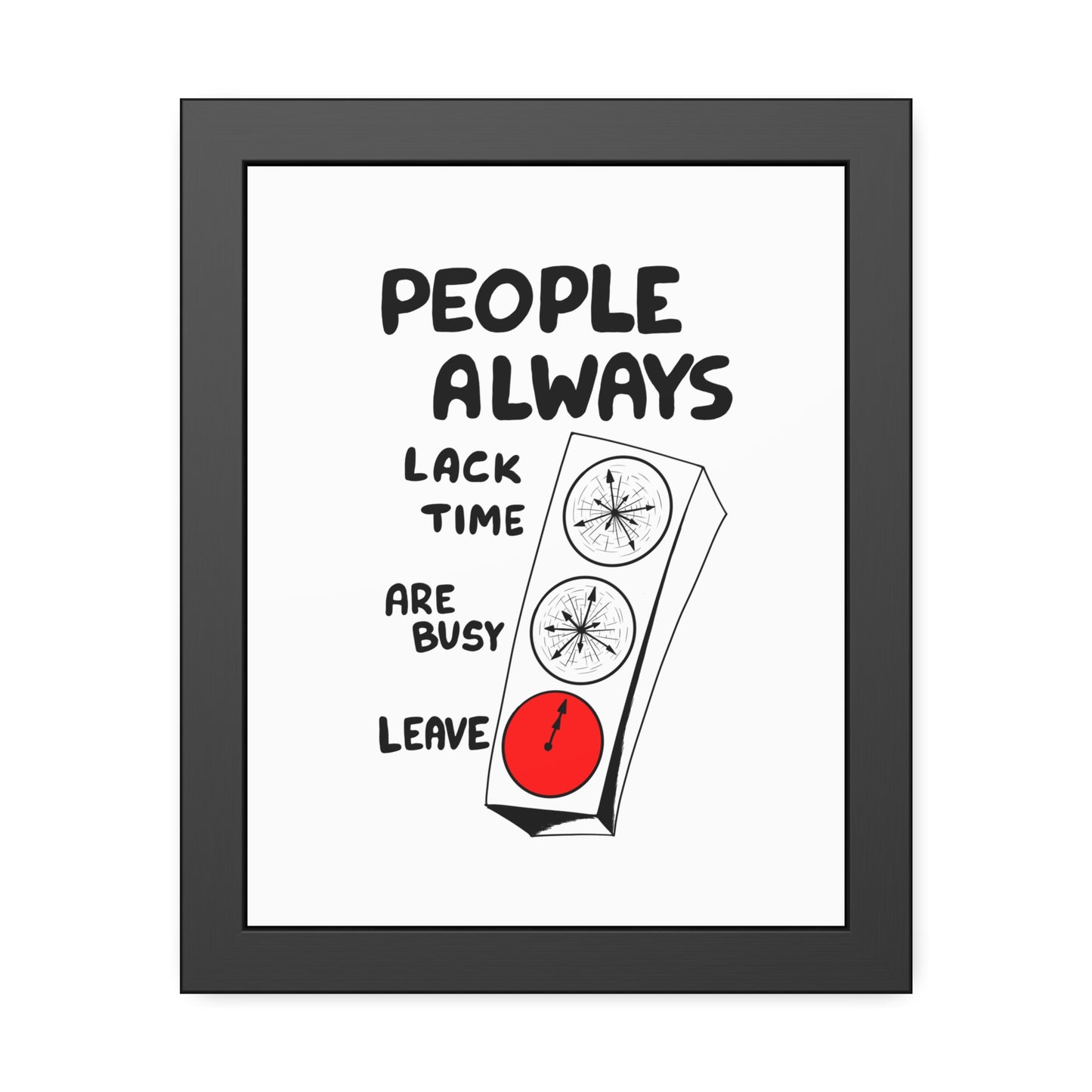 Poster Print - People Always Leave, Digital Drawing Art