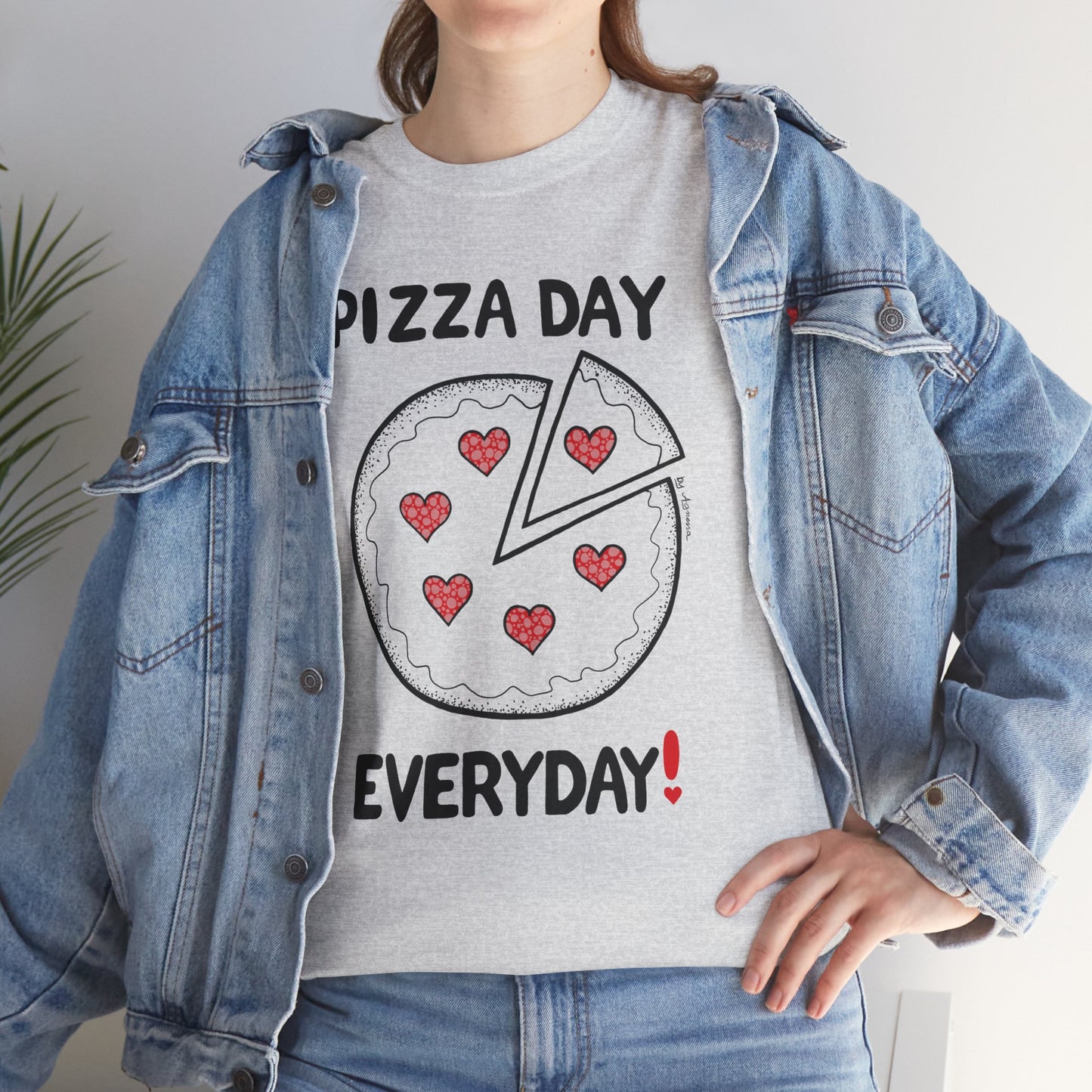 Pizza Day Everyday Unisex Heavy Cotton Tee