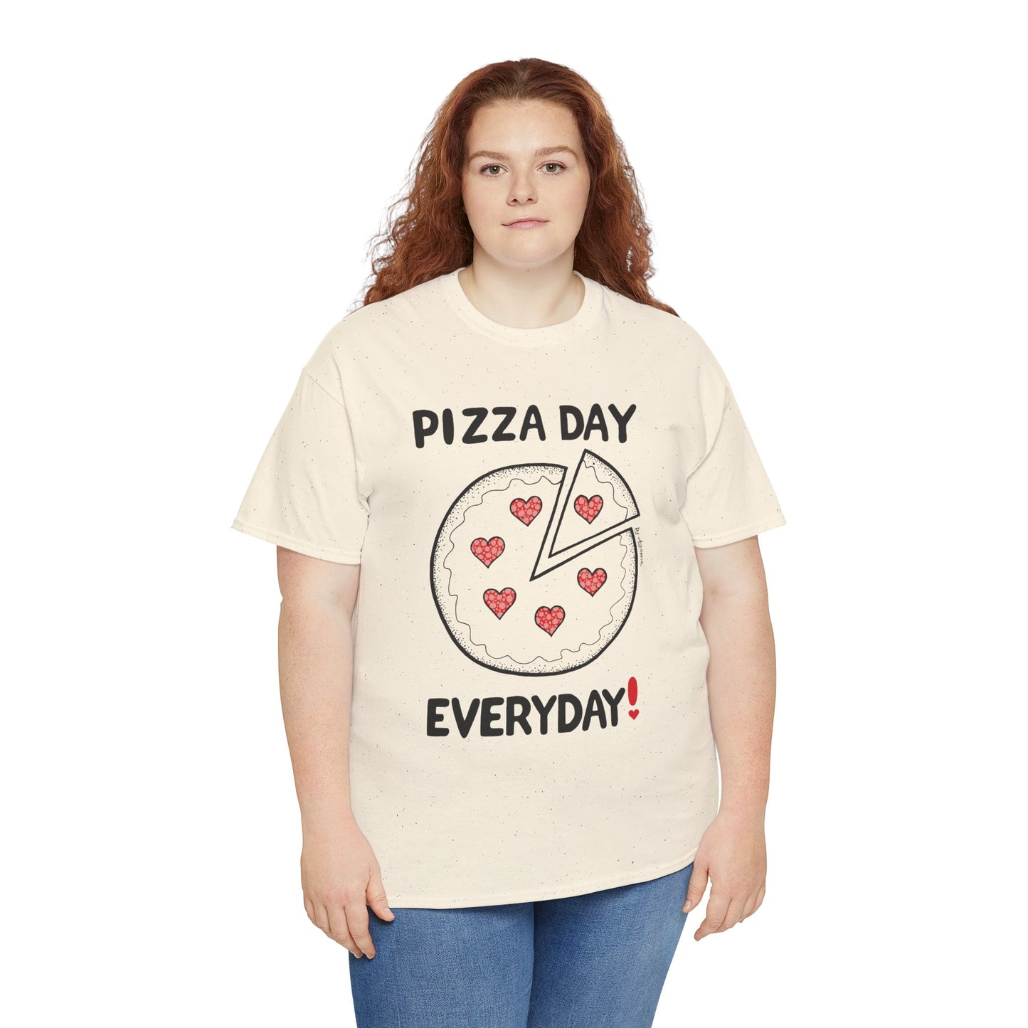 Pizza Day Everyday Unisex Heavy Cotton Tee