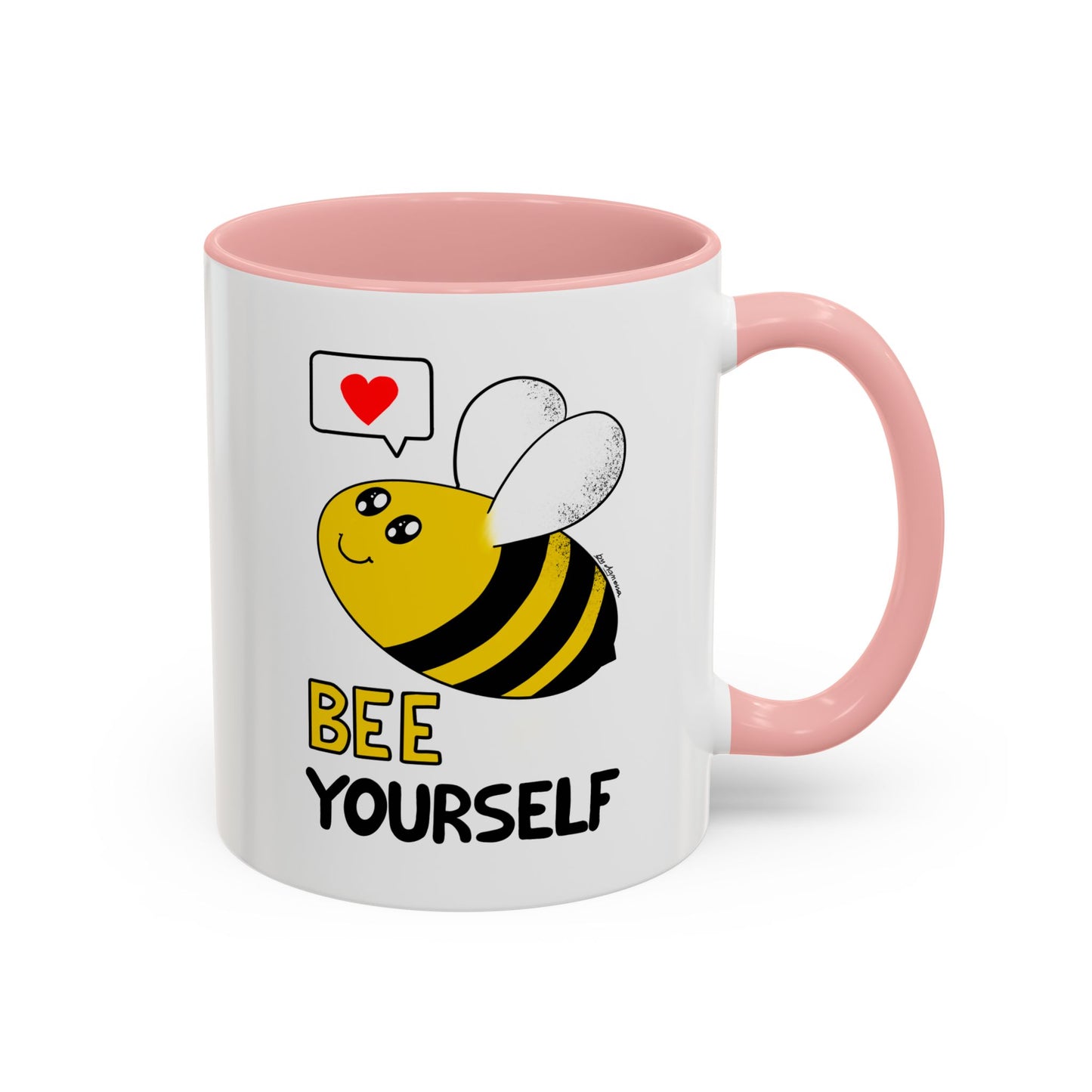 Bee Yourself Cute Kawaii Coffee Mug — 11/15oz Accent Mug, Adorable Bee Gift