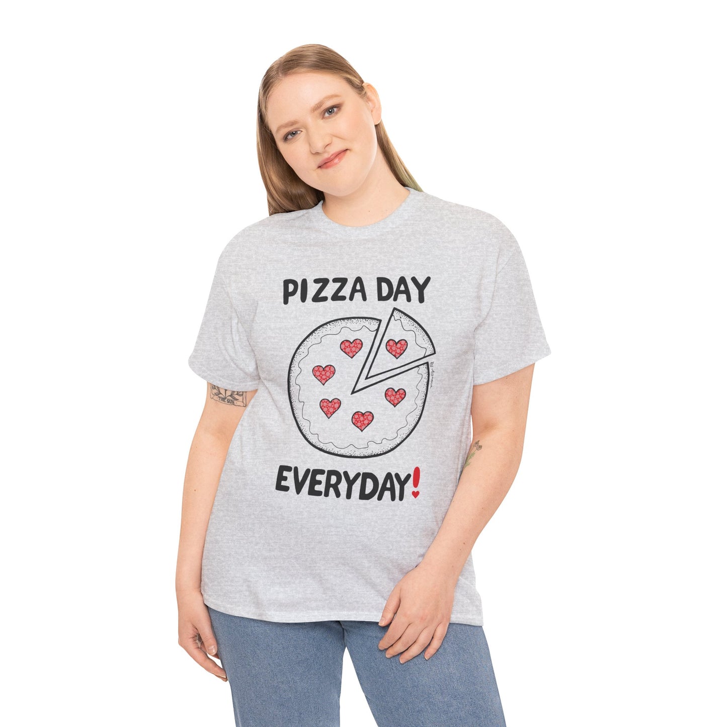 Pizza Day Everyday Unisex Heavy Cotton Tee