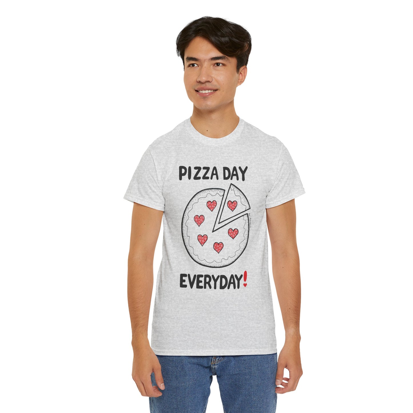 Pizza Day Everyday Unisex Heavy Cotton Tee