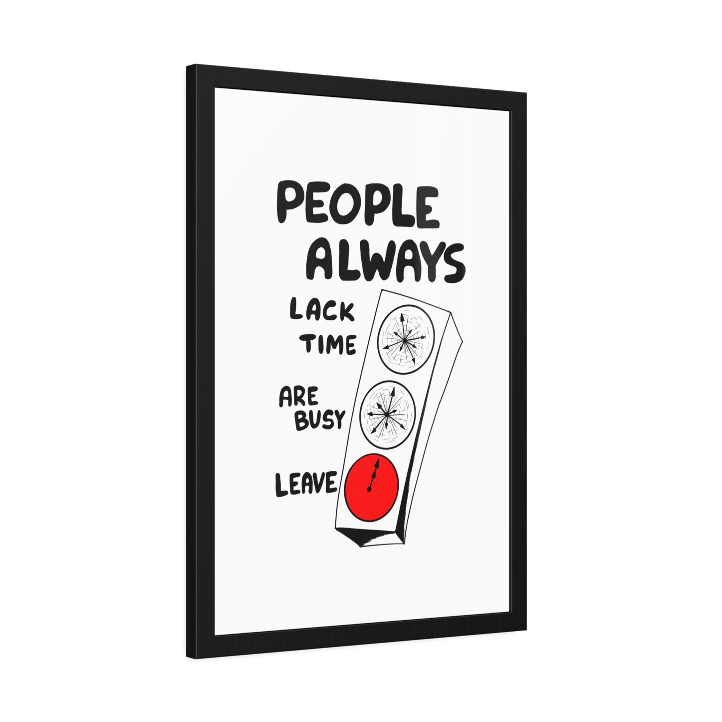 Poster Print - People Always Leave, Digital Drawing Art