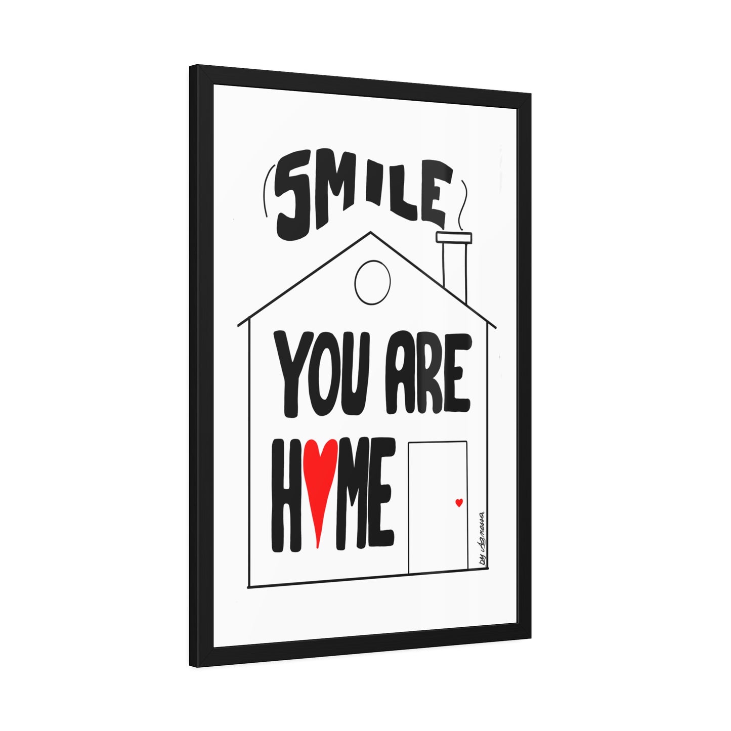 Framed Paper Posters - Smile You Are Home Art