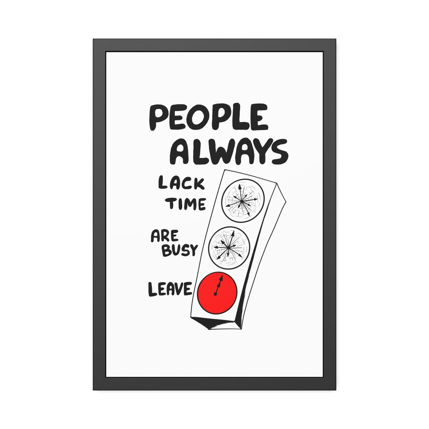 Poster Print - People Always Leave, Digital Drawing Art