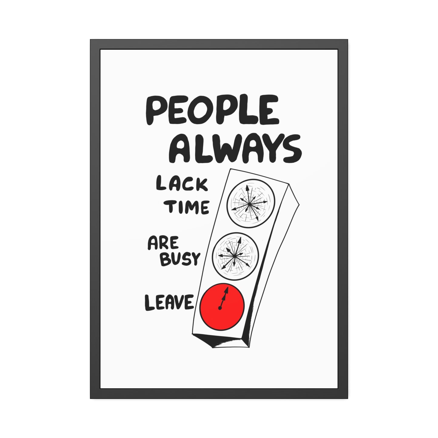 Poster Print - People Always Leave, Digital Drawing Art