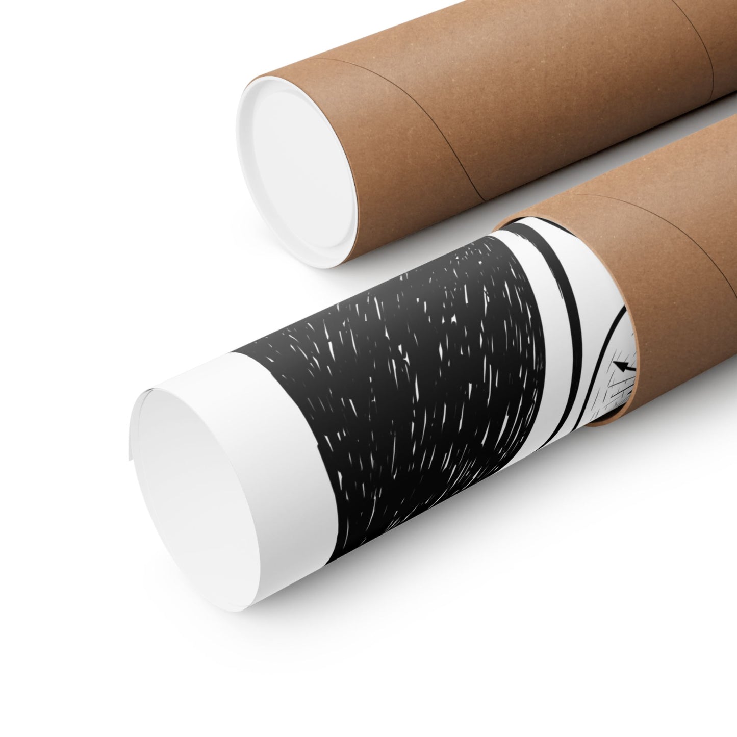 Matte Vertical Poster — "People Always" Original Art Poster (No AI)