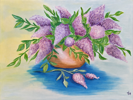 Lilac Reverie – Original Floral Painting