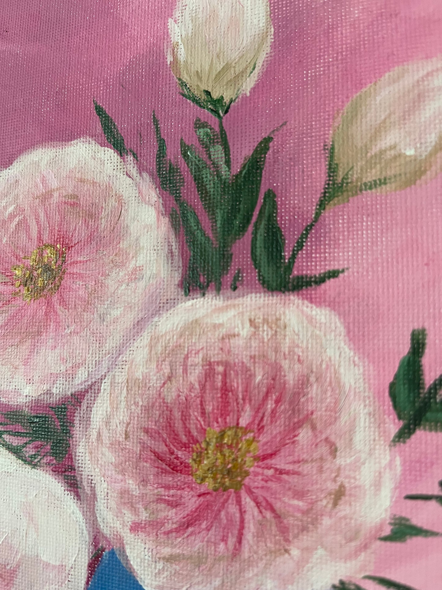 Pink Serenity – Original Floral Painting