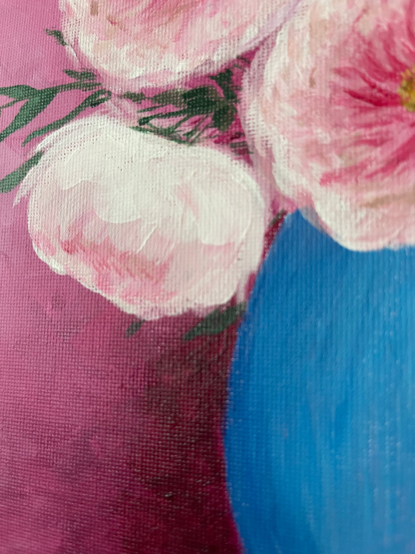 Pink Serenity – Original Floral Painting