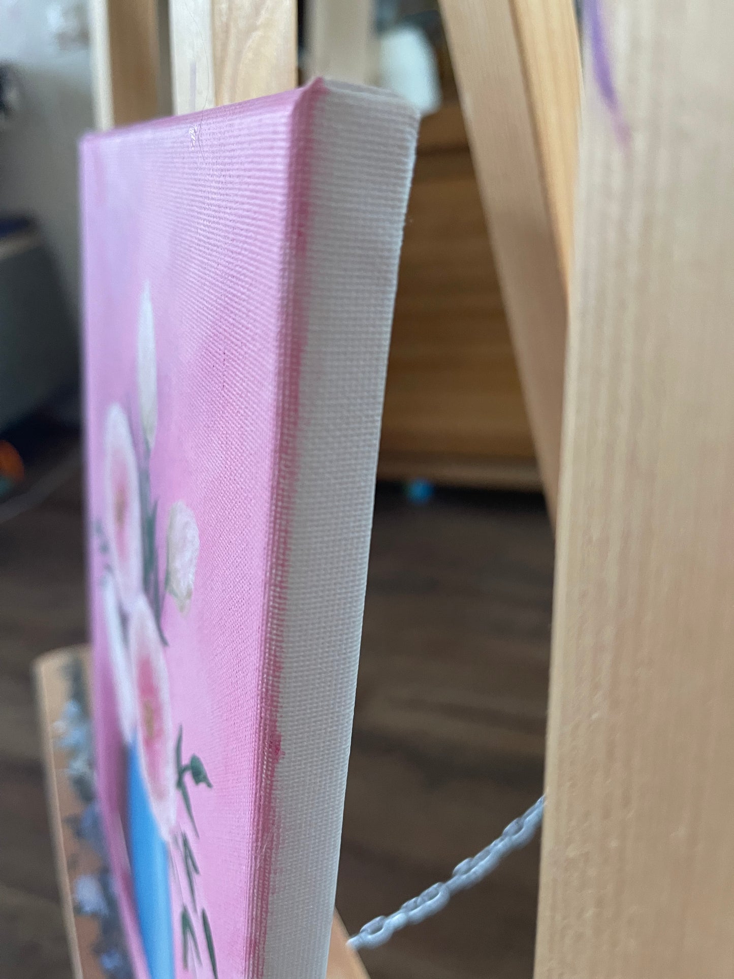 Pink Serenity – Original Floral Painting