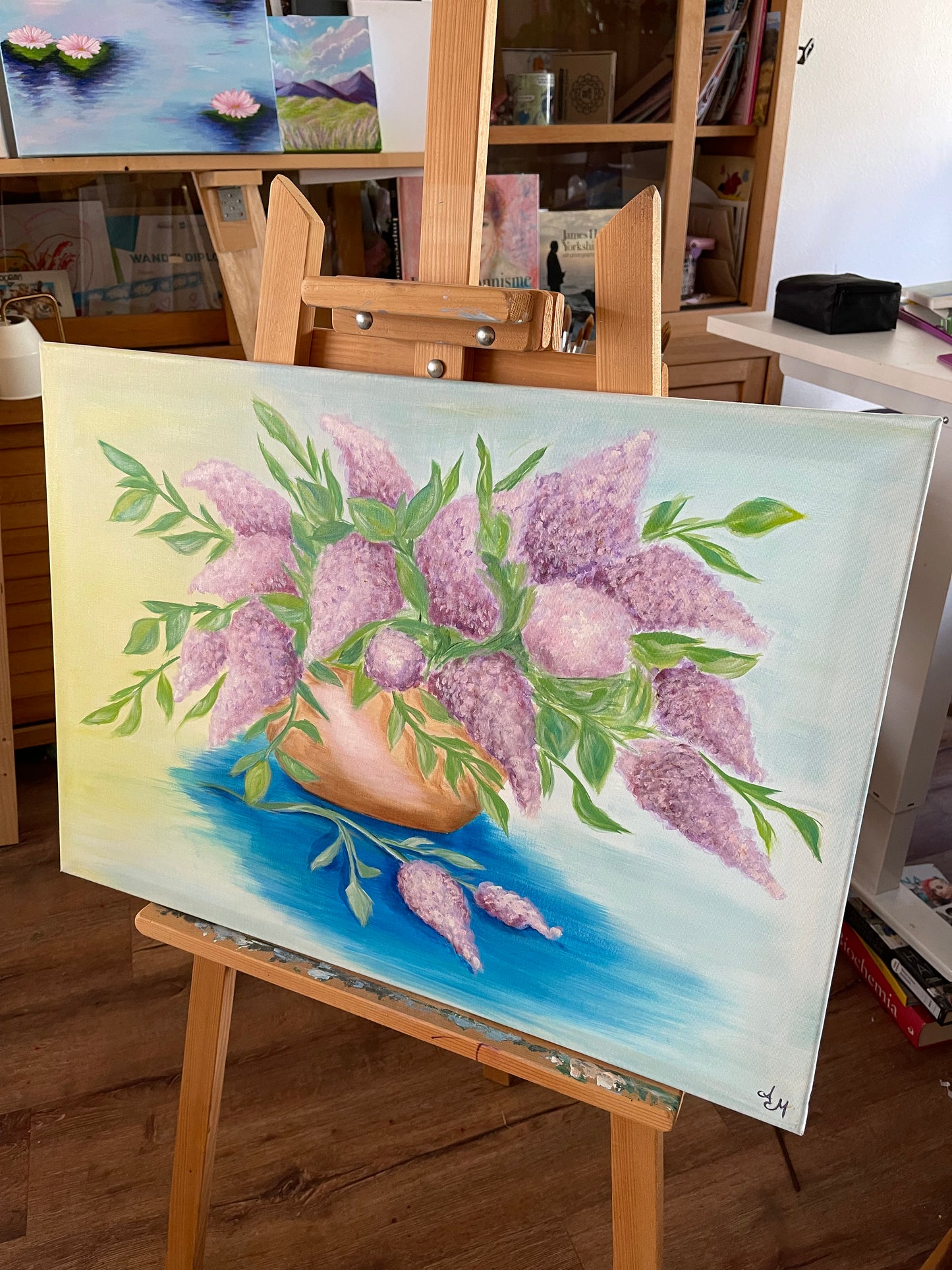 Lilac Reverie – Original Floral Painting
